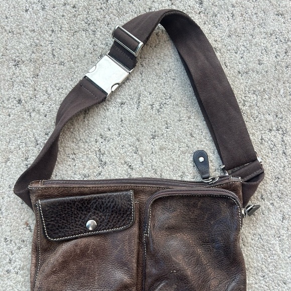 Roots vintage y2K large belt leather belt purse in great vintage condition - Picture 2 of 10